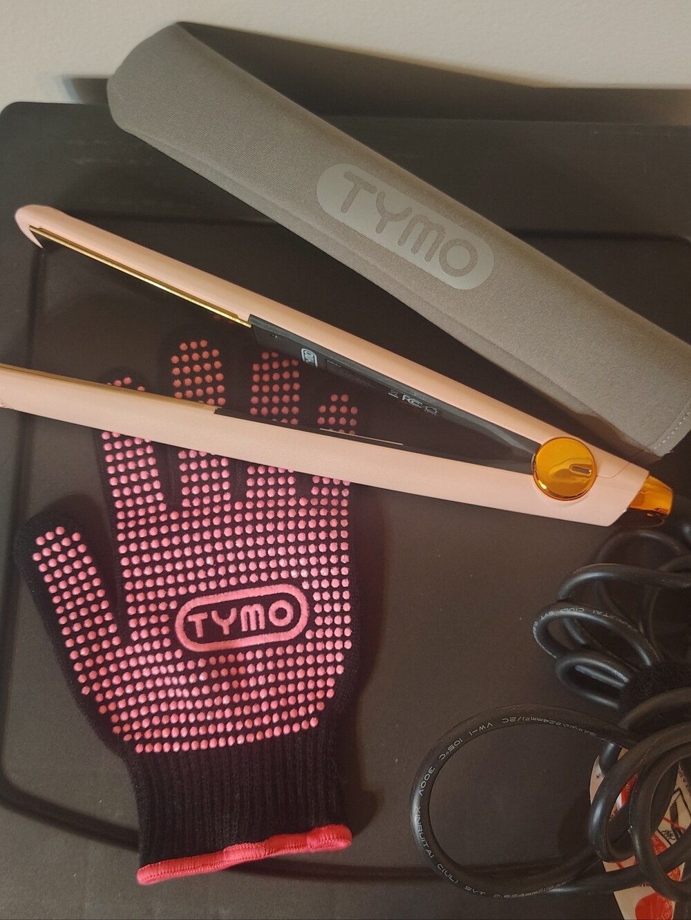 Tymo Pink Ceramic Hair Straightener and Curler